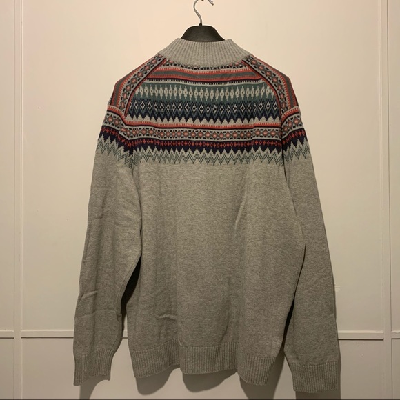 NWT Izod Fair Isle Mock Neck Men's Sweater 3XL - Picture 2 of 7